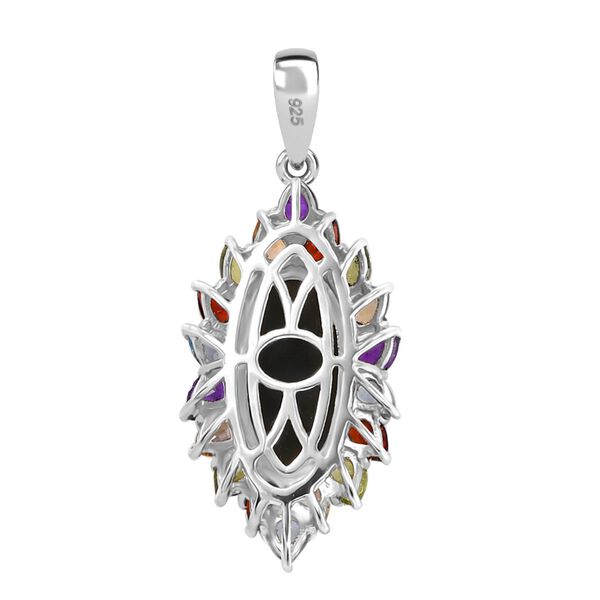 Boulder Opal Triplett und Multi-Edelstein Anh&auml;nger - 6,72 ct. image number 5