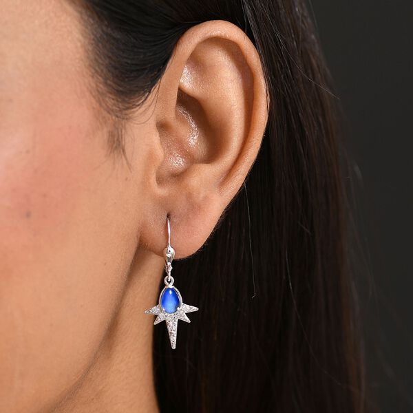 D'Joy Aurora Mondstein und Zirkon Ohrringe - 1,94 ct. image number 3