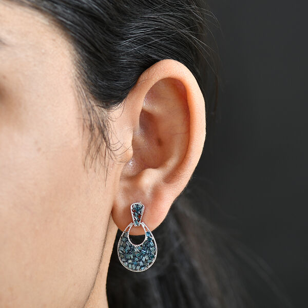 D'Joy blaue Diamant Ohrringe - 1,02 ct. image number 3