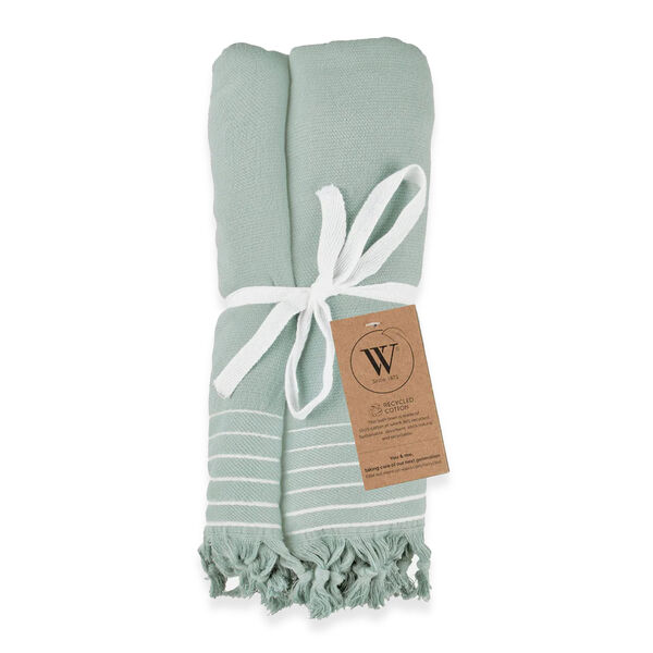 Walra Hammam-Tuch aus Baumwolle, 90x180 cm, Minzgr&uuml;n image number 1