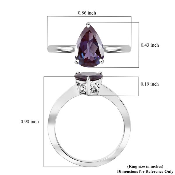 AAA Lab Grown Alexandrit Ring 417 Gold (Größe 20.00) ca. 2.50 ct image number 5