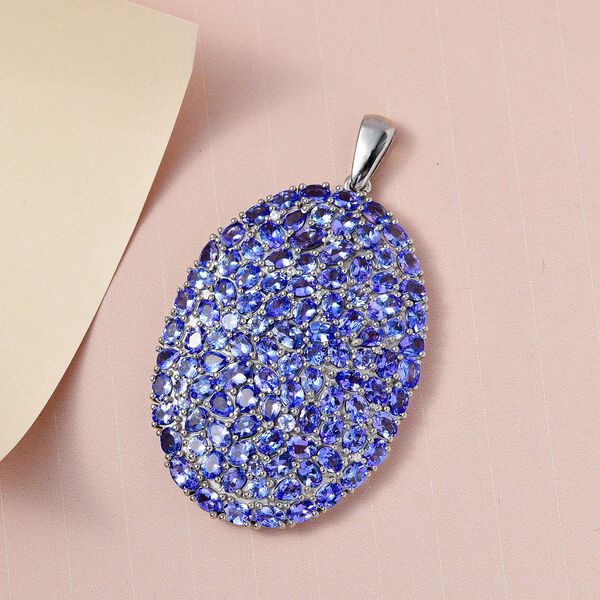 Tansanit Cluster Anhänger - 16,13 ct. image number 3