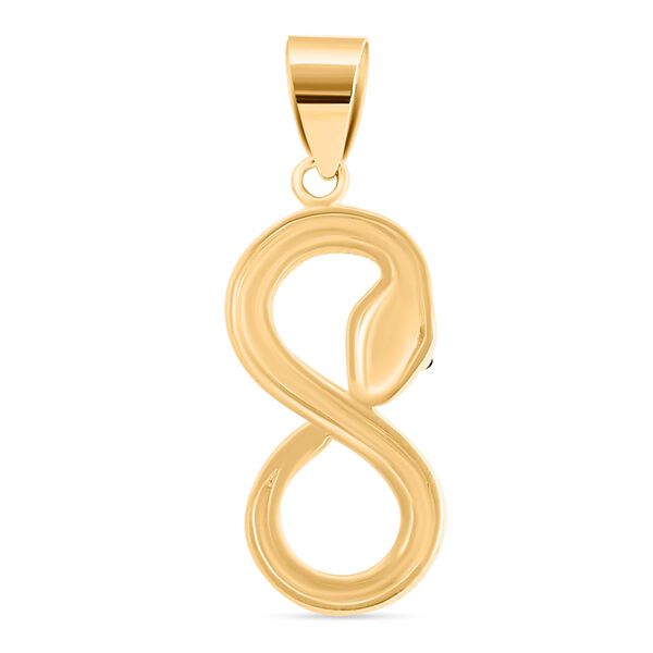 Royal Bali- 1,61 Gramm Unendlichkeitsanh&auml;nger mit Schlangen- und Diamantschliff-Muster in 375 Gold image number 4