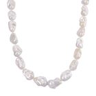 D'Joy Weiße Barockperle (13-16 mm) Halskette ca. 50 cm 925 Silber
