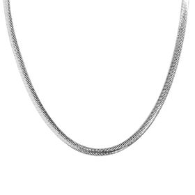 Fischgrätenkette 45 cm in rhodiniertem 925 Silber