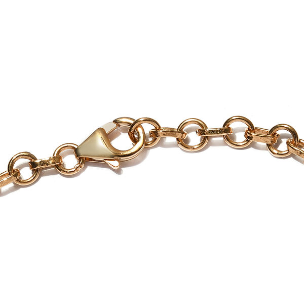 Elite Schungit Armband, 19 cm, 925 Silber Gelbgold Vermeil ca. 2,34 ct image number 4