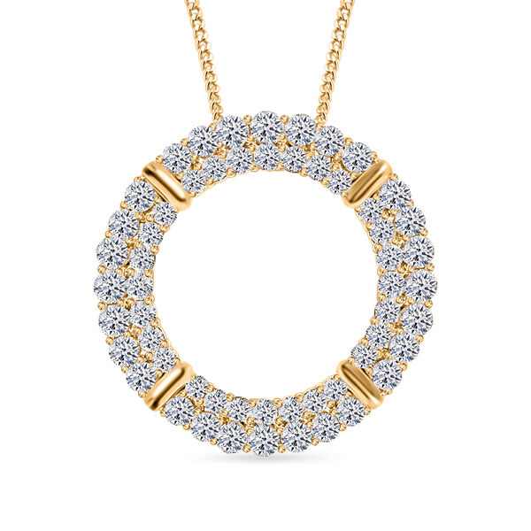 LUXURIANT VS-EF Labor Diamant Anhänger in 417 Gold - 1 ct. image number 0