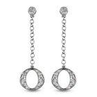 Diamant Tropfen Ohrringe 925 Silber platiniert ca. 0,33 ct