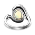 Natürlicher, äthiopischer Welo Opal und weißer Zirkon-Ring - 2,22 ct. image number 5