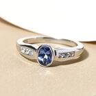 Tansanit und Zirkon Ring - 0,63 ct. image number 1