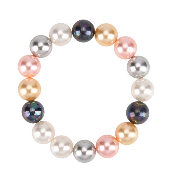 3er-Set mehrfarbiges Muschelkernperle Schmuckset image number 6