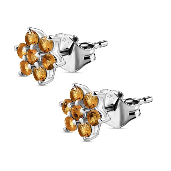 Citrin-Ohrringe, 925 Silber ca. 0,63 ct image number 4