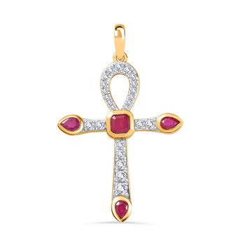 GP Art D&eacute;co Collection - Afrikanischer Rubin Anh&auml;nger, ca. 1,78 ct.