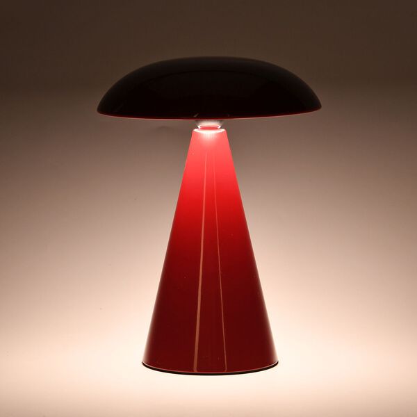 LIVMORE 2-in-1 Magnetische, wiederaufladbare LED-Tisch- und Wandleuchte, 15,5x15,5x21cm, Rot image number 3