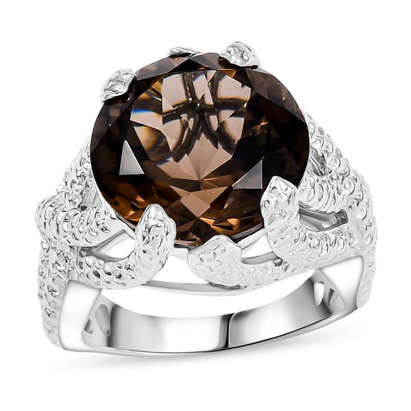 Rauchquarz Ring Messing (Gr&ouml;&szlig;e 20.00) ca. 9,37 ct image number 4