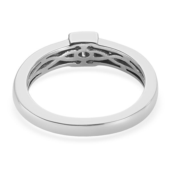 Diamant Ring 925 Silber platiniert  ca. 0,15 ct image number 6