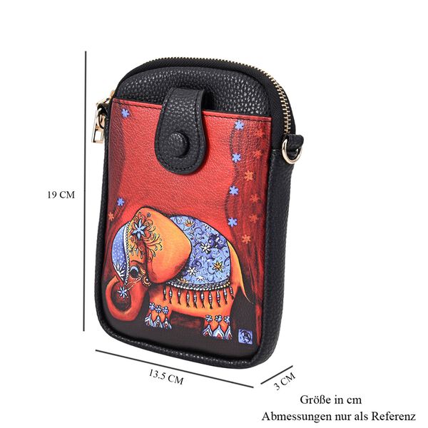 Stilvolle und kompakte Handytasche mit Elefantenmotiv image number 7