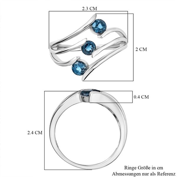 London Blautopas Ring - 0,98 ct. image number 7