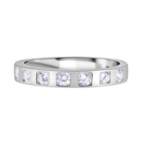 LUSTRO STELLA - Weißer Zirkonia-Ring, 925 Silber vergoldet - 0,60 ct. image number 0