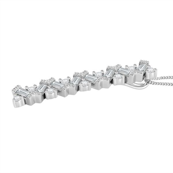 Moissanit Anhänger mit 45cm Kette - 1,35 ct. image number 3