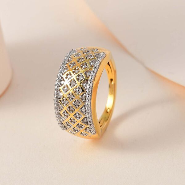 Wei&szlig;er Diamant-Ring - 0,10 ct. image number 2