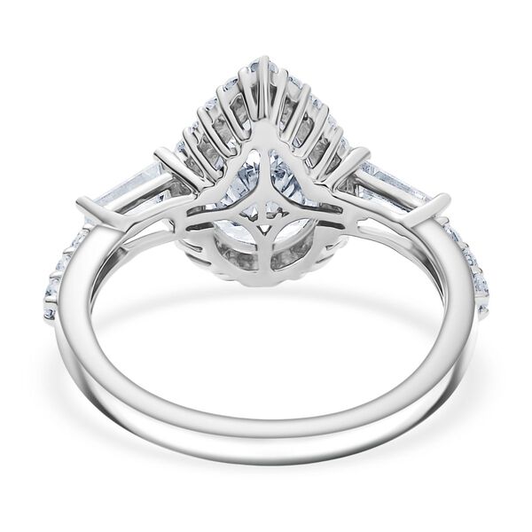 LUXURIANT IGI zertifizierter VS-EF Labor Diamant Ring in 950 Platin - 3 ct. image number 6