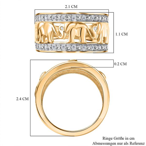 Diamant Elefant Ring - 0,21 ct. image number 6