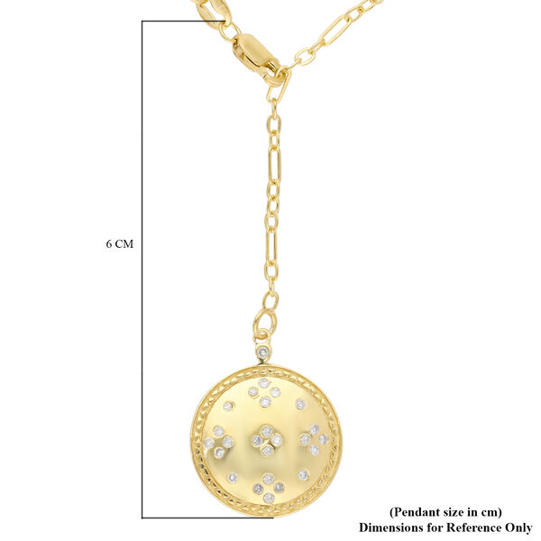 Verstellbare Diamant-Halskette in Silber image number 5