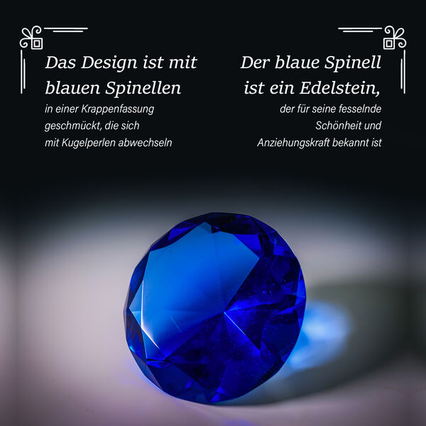 Tansanisches blaues Spinell-Armband image number 3