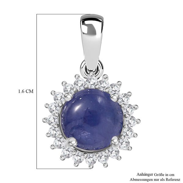 AA Tansanit und Moissanit Anhänger - 1,28 ct. image number 6