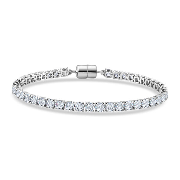 D'Joy Moissanit Armband ca. 20 cm 925 Silber Rhodiniert ca. 10,25 ct.