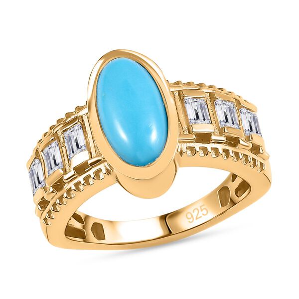 AA Sleeping Beauty T&uuml;rkis und Zirkon Ring- 2,82 ct. image number 4