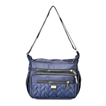 Oxford Seitentasche, Mehrfachf&auml;chern, Gr&ouml;&szlig;e 28x22x9.5cm, marinblau