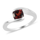 Roter Granat Bypass Ring 925 Silber  ca. 1,15 ct image number 3