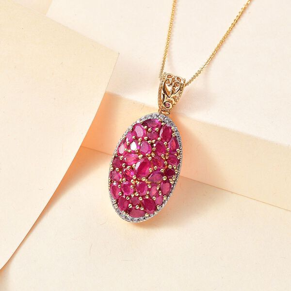 Afrikanischer Rubin Anhänger mit 50cm Kette - 6,49 ct. image number 2