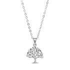 LUSTRO STELLA - Zirkonia Baum des Lebens Anhänger mit Kette ca. 45 cm 925 Silber rhodiniert ca. 0,07 ct image number 0