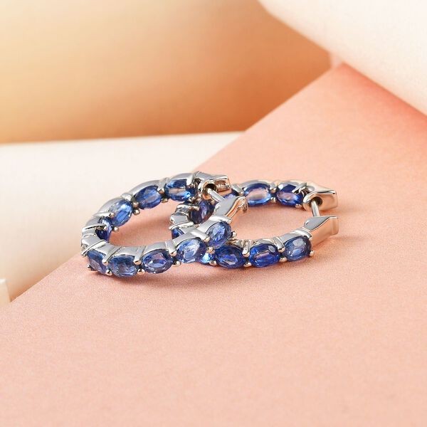 Kaschmir Kyanit-Creolen - 4,16 ct. image number 2