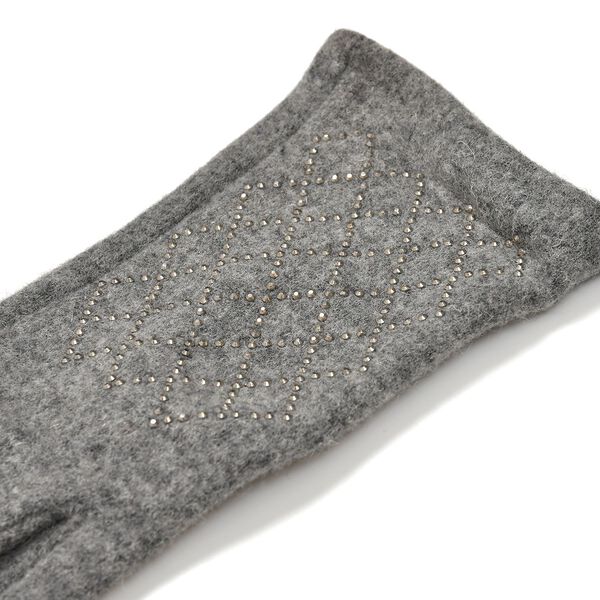 LA MAREY 2er-Set Kaschmir M&uuml;tzen und Handschuhen mit Mikropl&uuml;sch-Futter, Grau image number 6