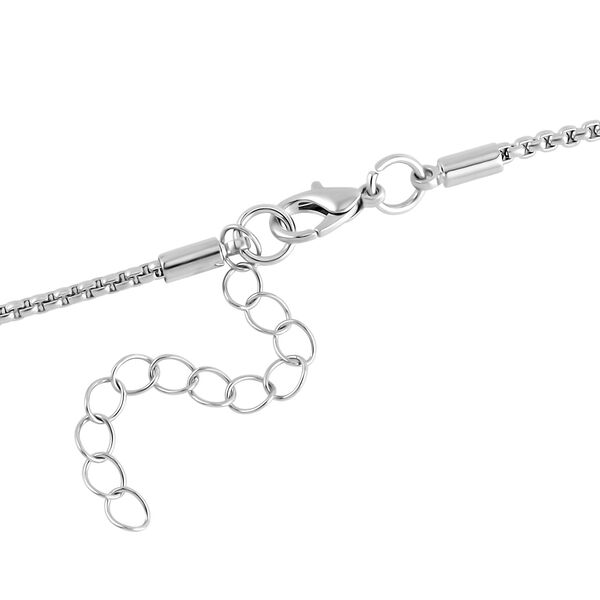 Grauer Kristall, Weißer Kristall Halskette ca. 60 cm image number 5