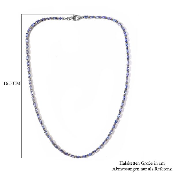 Tansanit Halskette, 45cm - 13,86 ct. image number 6