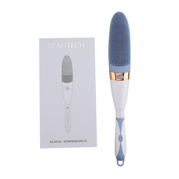 Elektrische Reinigungs-Vibrations-Badeb&uuml;rste mit langem Griff, 43x6,5x4cm, Blau image number 10