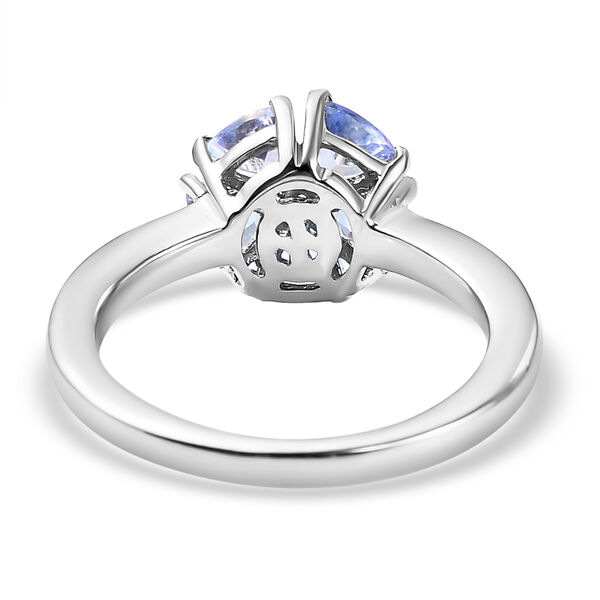 Tansanit und Zirkon Ring - 0,98 ct. image number 6