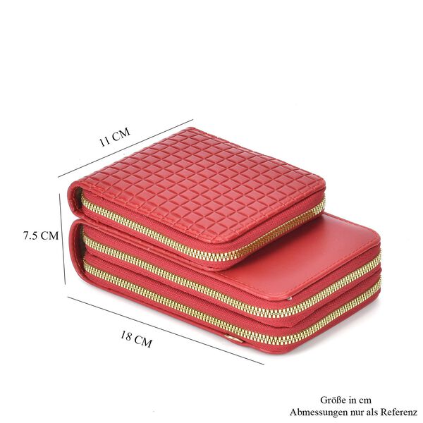 Moderne Umhängetasche mit RFID-Schutz, rot image number 5