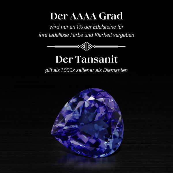 RHAPSODY AAAA Tansanit und VE EF Diamant-Halo-Ring in 950 Platin - 1,67 ct. image number 3