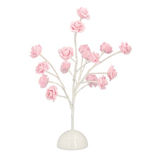 Gartenblumen-Tischlampe, rosa image number 0