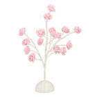 Gartenblumen-Tischlampe, rosa