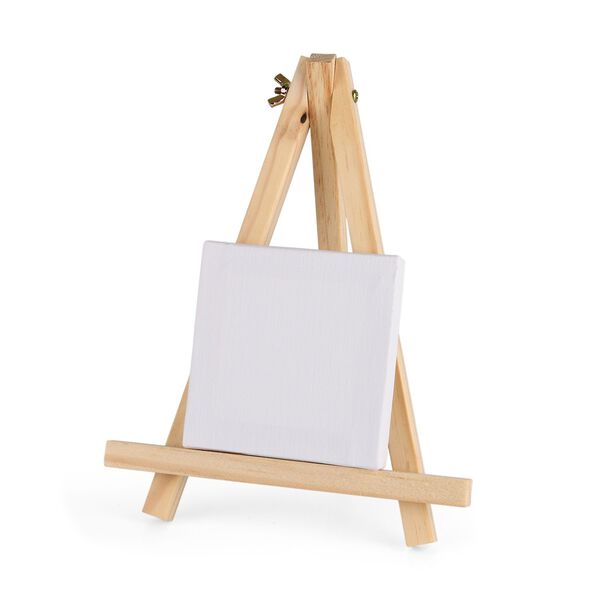 Leinwand-Malset - 3-teiliges Set mit Blanko-Leinw&auml;nden, inklusive Farben, Mischpalette, Staffelei und Pinseln image number 6