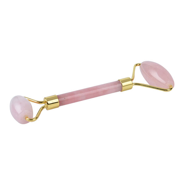 Rosenquarz Roller, Gesichts Massageger&auml;t, Gr&ouml;&szlig;e 14,5x5,5 cm image number 1