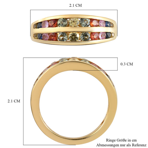 Mehrfarbiger Saphir-Ring - 1,14 ct. image number 5