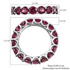 Rhodolith Granat-Ring, 925 Silber platiniert  ca. 5,63 ct image number 5